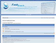 Tablet Screenshot of forums.fasttrackscript.com
